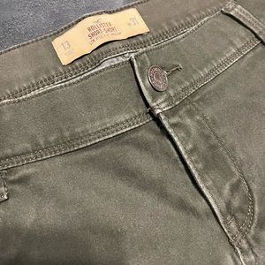 Green Low-Rise Hollister Shorts